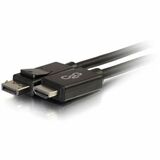 C2G 15ft (4.6m) DisplayPort Male to HDMI Male Adapter Cable - Black