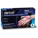 Protected Chef Disposable Powdered Vinyl Gloves