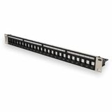 AddOn 19-inch Cat6 24-Port Unloaded Patch Panel