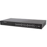 Manhattan 24-Port Web-Managed Gigabit Ethernet Switch with 2 SFP Ports