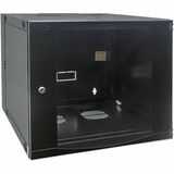 Intellinet 19" Double Section Wallmount Cabinet, 9U, 600 mm (23.6 in.) Depth, Black