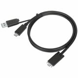 Targus 1M USB-C Male with Screw to USB-C Male Cable with USB-A Tether