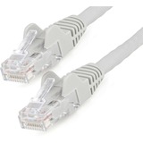StarTech 1ft LSZH CAT6 Ethernet Cable - Gray Snagless Patch Cord