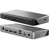 Alogic DX3 Triple 4K Display Universal Docking Station - with 100W Power Delivery