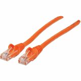 Intellinet Cat6 U/UTP Network Patch Cable, 0.6 m (2 ft.), Orange