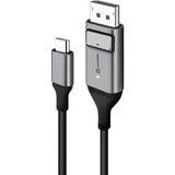 Alogic 1m Ultra USB-C (Male) to DP (Male) Cable - 4K @60Hz