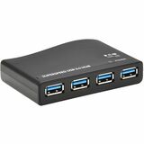 Tripp Lite series 4-Port USB-A Mini Hub - USB 3.2 Gen 1, International Plug Adapters