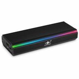 Vantec NexStar SX, USB 3.2 Gen2x1 Type C M.2 NVMe/SATA RGB Enclosure