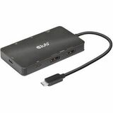 Club 3D USB Gen2 Type-C to Dual DisplayPort 4k60Hz 7-in-1 Portable Dock