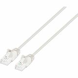 Intellinet Cat6 U/UTP Slim Network Patch Cable, 1 ft., White