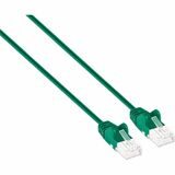 Intellinet Cat6 U/UTP Slim Network Patch Cable, 3 ft., Green