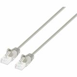 Intellinet Cat6 U/UTP Slim Network Patch Cable, 5 ft., Gray