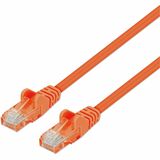 Intellinet Cat6 U/UTP Slim Network Patch Cable, 5 ft., Orange