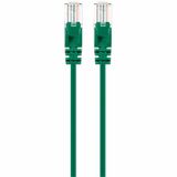 Intellinet Cat6 U/UTP Slim Network Patch Cable, 7 ft., Green