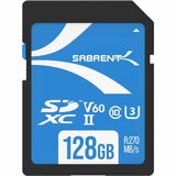 Sabrent Rocket 128 GB Class 10/UHS-II (U3) V60 SD - 1 Pack