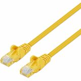 Intellinet Cat6 U/UTP Slim Network Patch Cable, 1 ft., Yellow