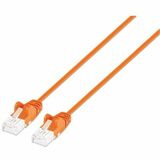 Intellinet Cat6 U/UTP Slim Network Patch Cable, 7 ft., Orange