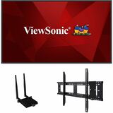 ViewSonic Commercial Display CDE4330-E1 - 4K, Integrated Software, WiFi Adapter and Fixed Wall Mount - 450 cd/m2 - 43"