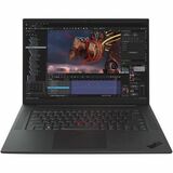 Lenovo ThinkPad P1 Gen 6 21FV001WUS 16" Touchscreen Mobile Workstation - WQUXGA - 3840 x 2400 - Intel Core i9 13th Gen i9-13900H Tetradeca-core (14 Core) 2.60 GHz - 32 GB Total RAM - 1 TB SSD - Black Weave