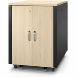 APC NetShelter Soundproof, 17U, Server Rack Enclosure, 120V, Maple