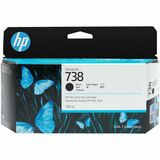 Hewlett Packard - HP 738 130-ml Black DesignJet Ink Cartridge