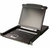 ATEN 16-Port PS/2-USB VGA Single Rail LCD KVM Switch
