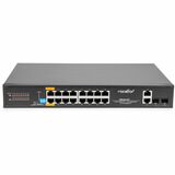 Rocstor SolidConnect SC20 20-Port Switch, 16-Port PoE+ Gigabit Unmanaged Ethernet Port, 2x Gigabit RJ45 & 2+ SFP Uplink - 802.3af/at