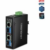 TRENDnet 2-Port Industrial SFP to Gigabit PoE++ Media Converter