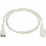Tripp Lite series Power Cord, C14 to C21 - Heavy-Duty, 15A, 250V, 14 AWG, 5 ft. (1.5 m), White