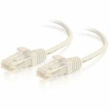 C2G C2G 15ft (4.57m) Cat6 Snagless (UTP) Slim Ethernet Network Patch Cable - White