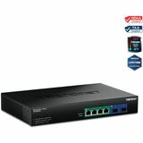TRENDnet 6-Port 2.5G GaN Power PoE++ Switch with 10G SFP+ Ports (240W)