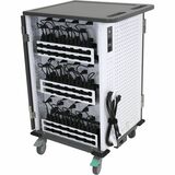 Ergotron YES36 Adjusta Charging Cart, Pre-wired with Thirty-Six 65W USB-C Adapters