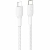 Belkin Braided USB-C to USB-C Cable 60W, 3.3ft/1m, White