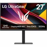 LG 27" UltraGear QHD IPS Gaming Monitor | 300Hz, DCI-P3 95% (Typ.), VESA DisplayHDR 400, 1ms (GtG), USB-C (PD 15W)