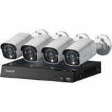 Reolink Smart PoE NVR System with 4 Cameras for 24/7 Recording