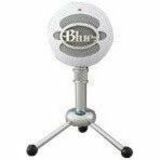 Blue Snowball iCE Wired Condenser Microphone for Gaming, Live Streaming, Podcasting, Vocals - White