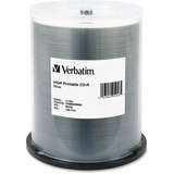 Verbatim CD-R 700MB 52X Silver Inkjet Printable - 100pk Spindle