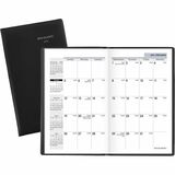 DayMinder 2024 Monthly Planner, Black, Pocket, 3 1/2
