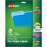 Avery® Clear Top Tab Filing Labels