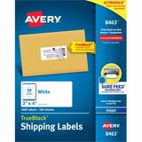 Avery® Shipping Labels, Sure Feed, 2