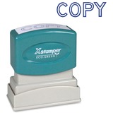 Xstamper COPY Title Stamp Message Stamp - "COPY" - 0.50" Impression Width x 1.63" Impression Length - 100000 Impression(s) - Blue - Recycled - 1 Each