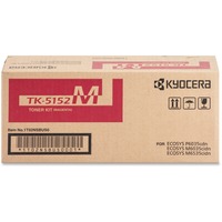 Kyocera TK-5152M Magenta Toner Cartridge for Kyocera ECOSYS M6035cidn, M6535cidn, P6035cdn (Includes Waste Container) (10,000 Yield)