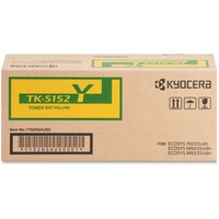 Kyocera TK-5152Y Yellow Toner Cartridge for Kyocera ECOSYS M6035cidn, M6535cidn, P6035cdn (Includes Waste Container) (10,000 Yield)