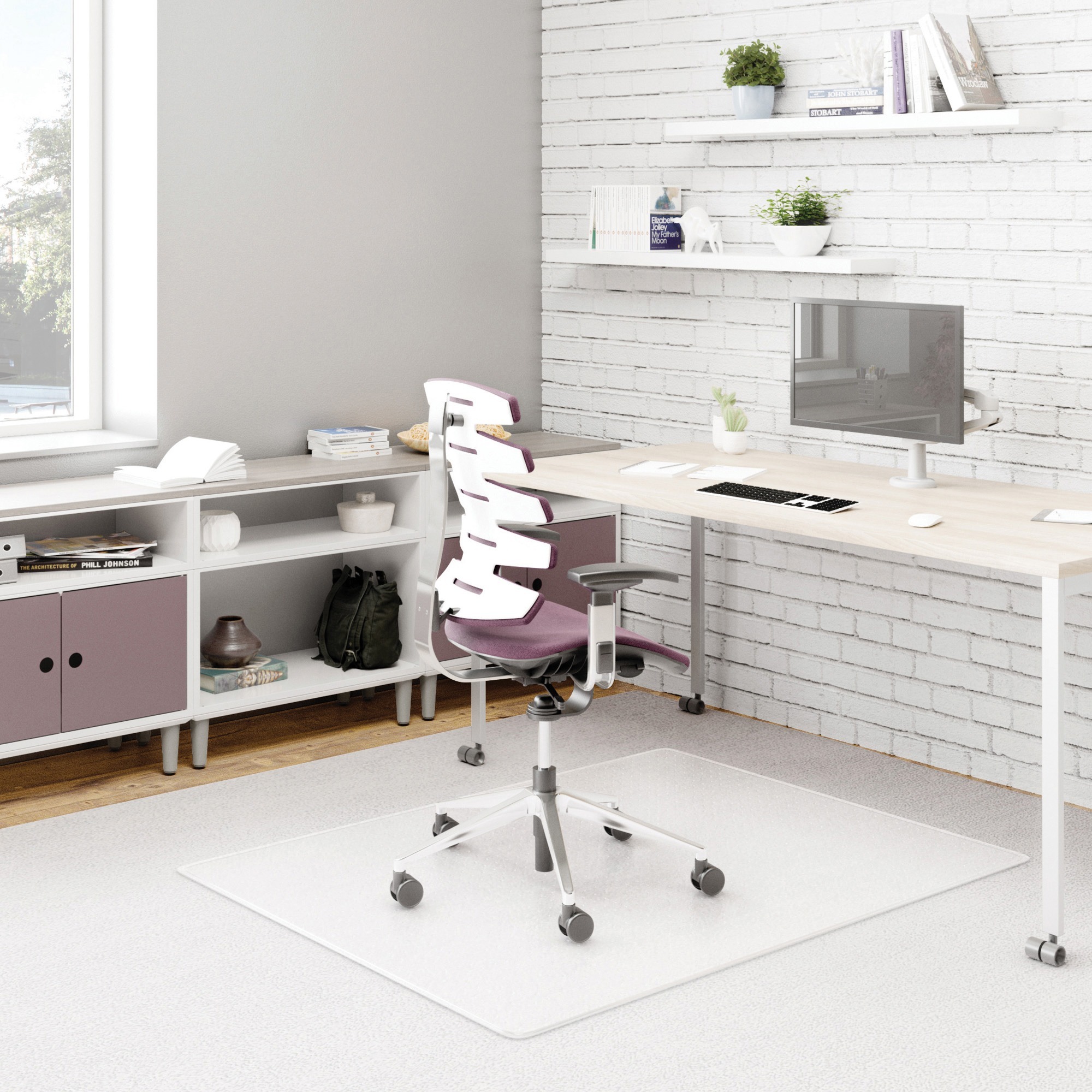Kamloops Office Systems :: Furniture :: Chairs, Chair Mats & Accessories ::  Chair Mats :: Carpet Chair Mats :: Deflecto DuraMat for Carpet - Carpeted  Floor - 60