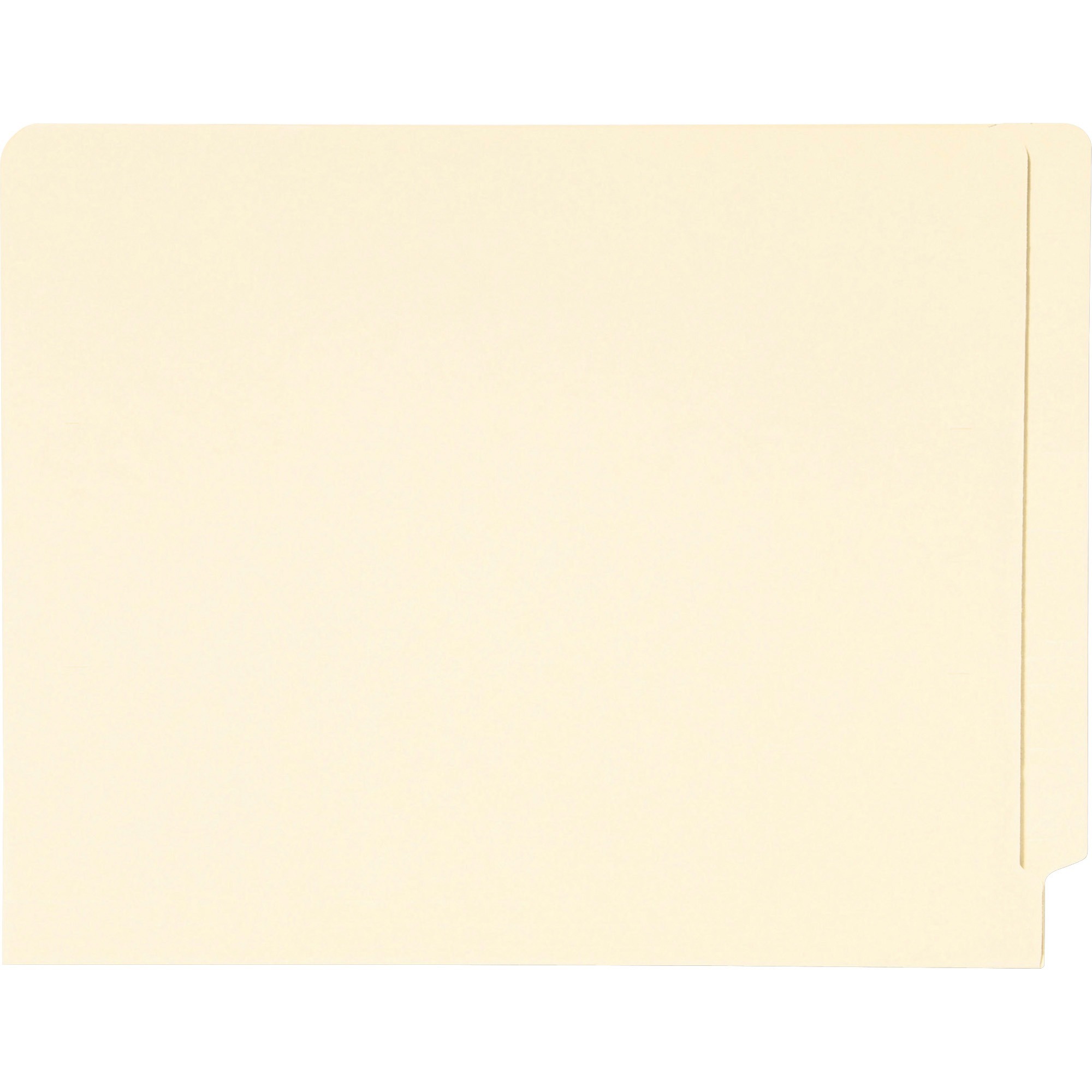 Smead Straight Tab Cut Letter Recycled End Tab File Folder - 8 1/2" x 11" - 3/4" Expansion - 11 pt. - 2 Plys - Manila - Antimicrobial, Acid-free - 10% Recycled - 100 / Box