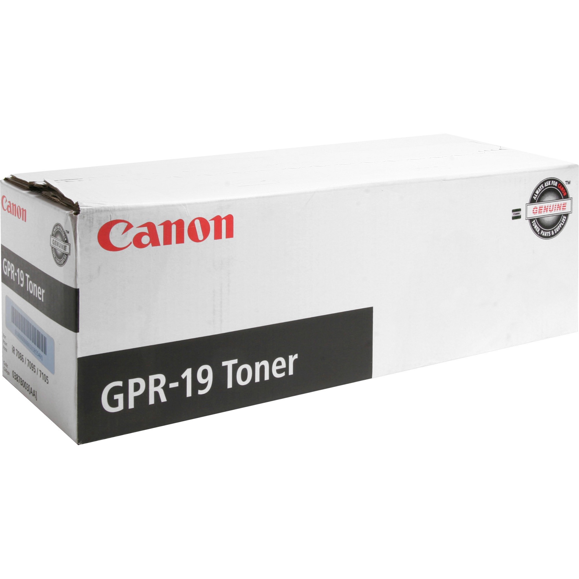 Canon GPR-19 Original Toner Cartridge - Laser - 47000 Pages - Black - 1 Each