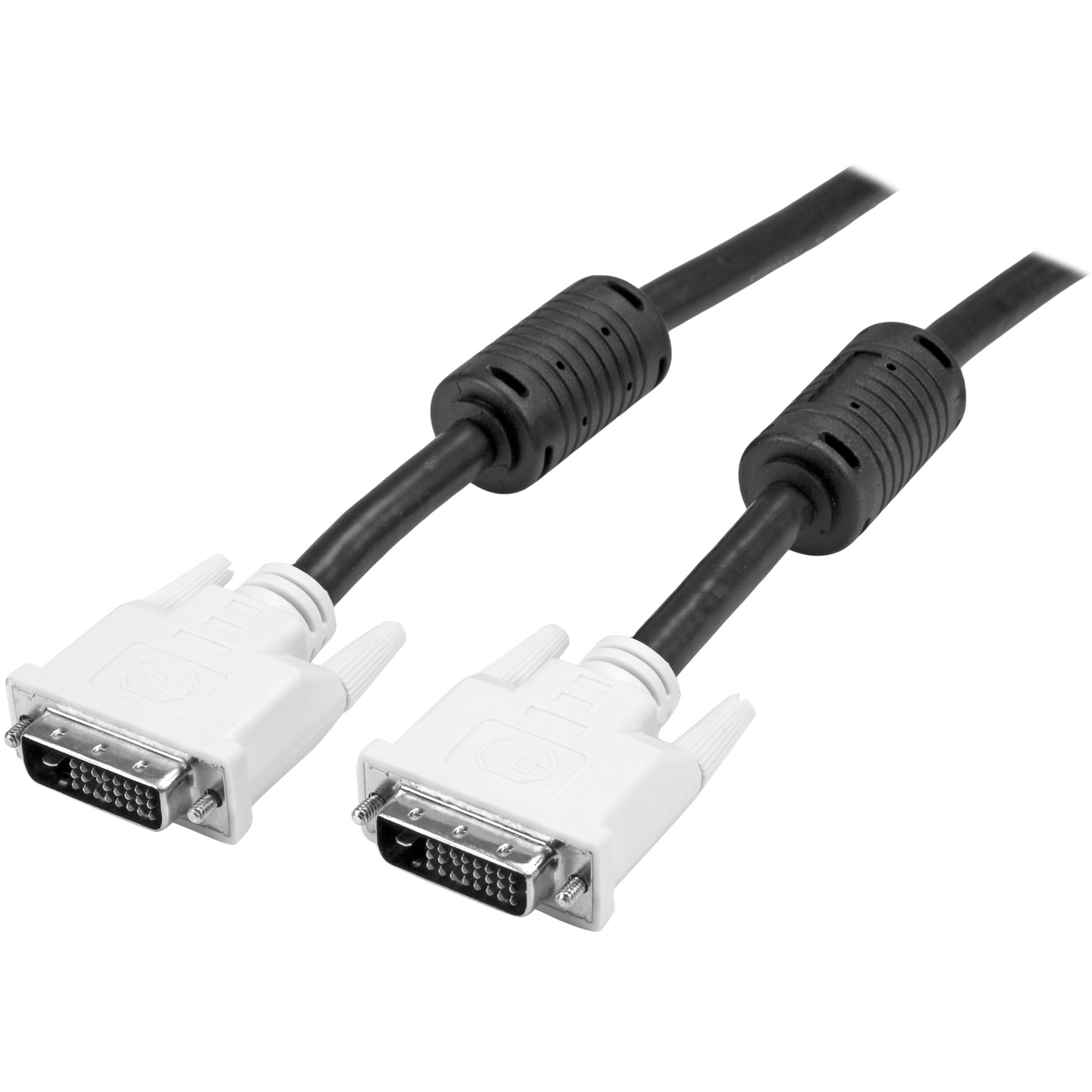 StarTech.com 40 ft DVI-D Dual Link Cable - M/M - 40 ft DVI-D Video Cable for Video Device, Notebook, Desktop Computer, Monitor, Projector - First End: 1 x 25-pin DVI (Dual-Link) Digital Video - Male - Second End: 1 x 25-pin DVI (Dual-Link) Digital Video - Male - 9.9 Gbit/s - Supports up to 2560 x 1600 - Shielding - Nickel Plated Connector - 28 AWG - Black - 1