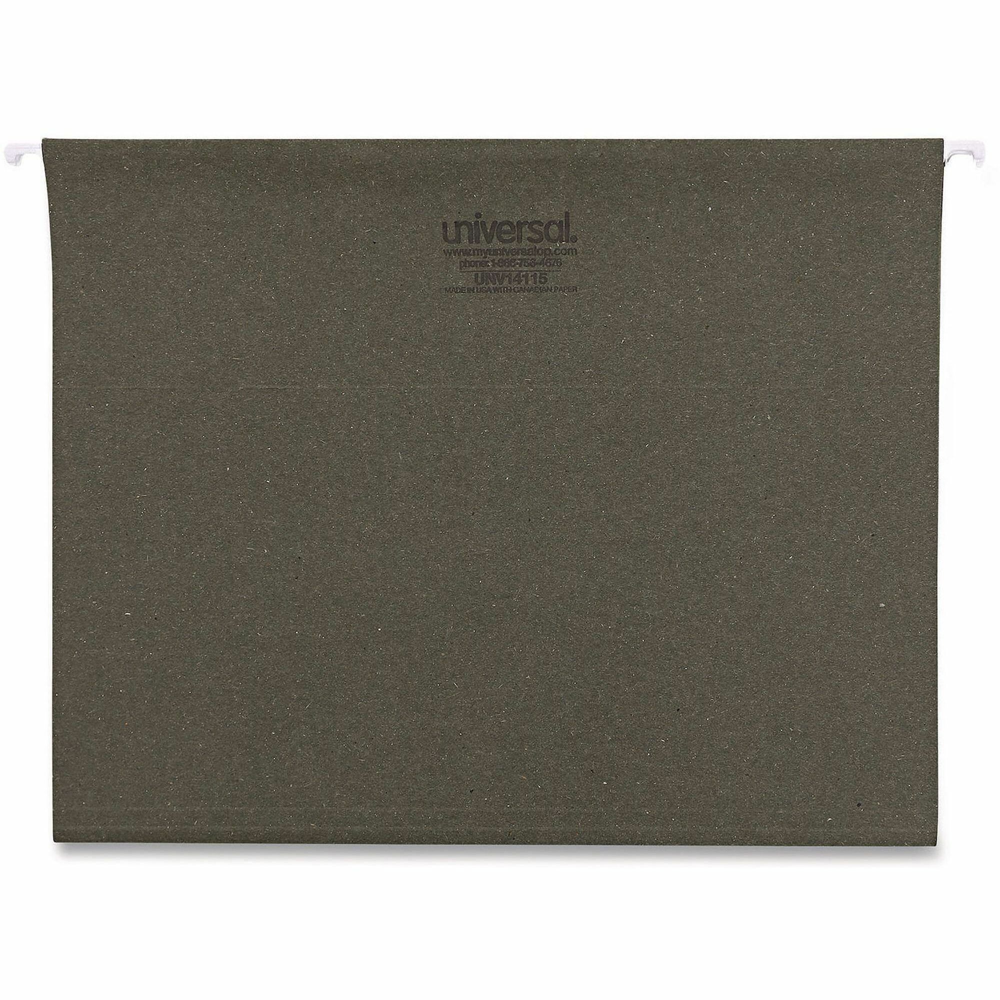 Universal 1/5 Tab Cut Letter Hanging Folder