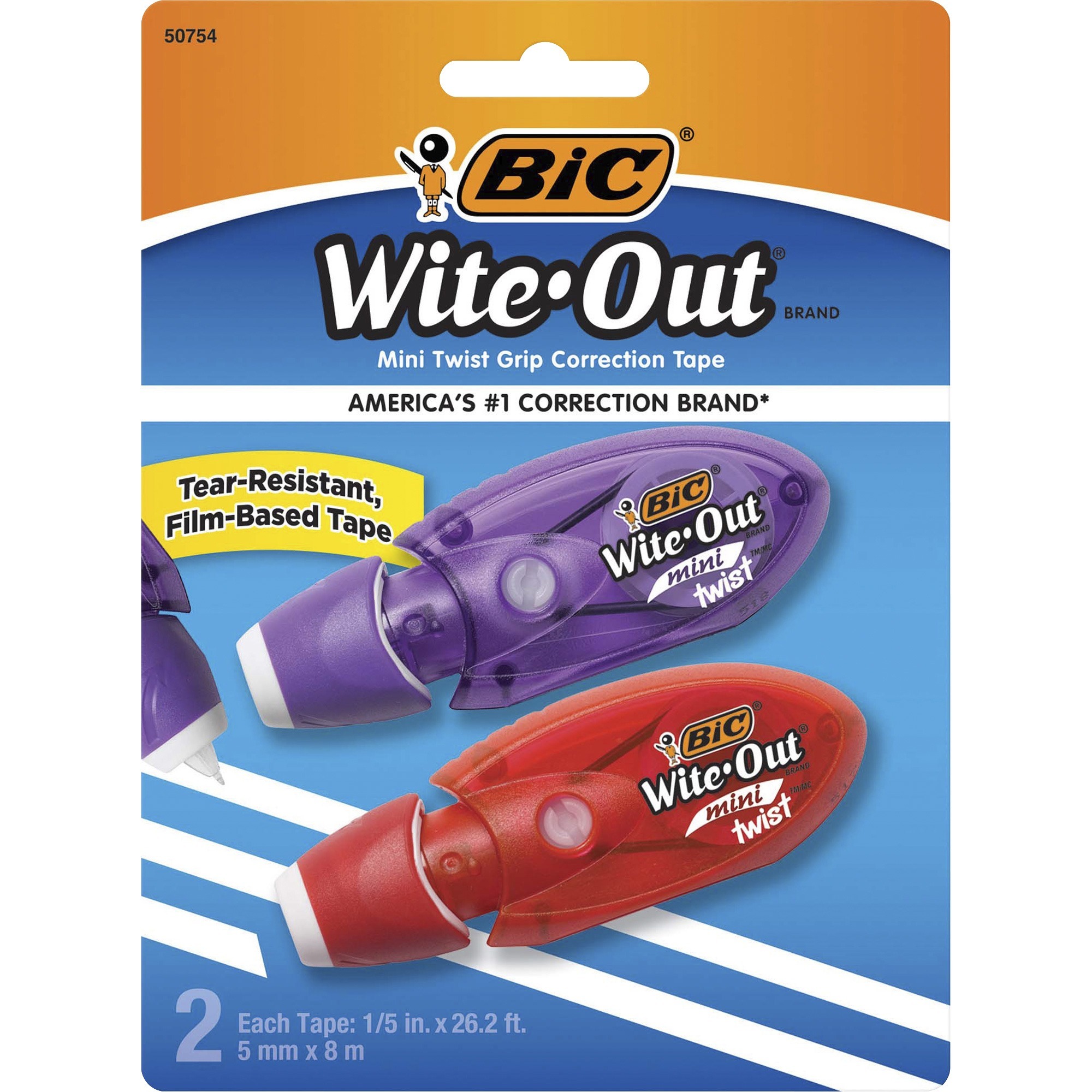 BIC Wite-Out EZ CORRECT Grip Correction Tape - 33.50 ft Length - 1