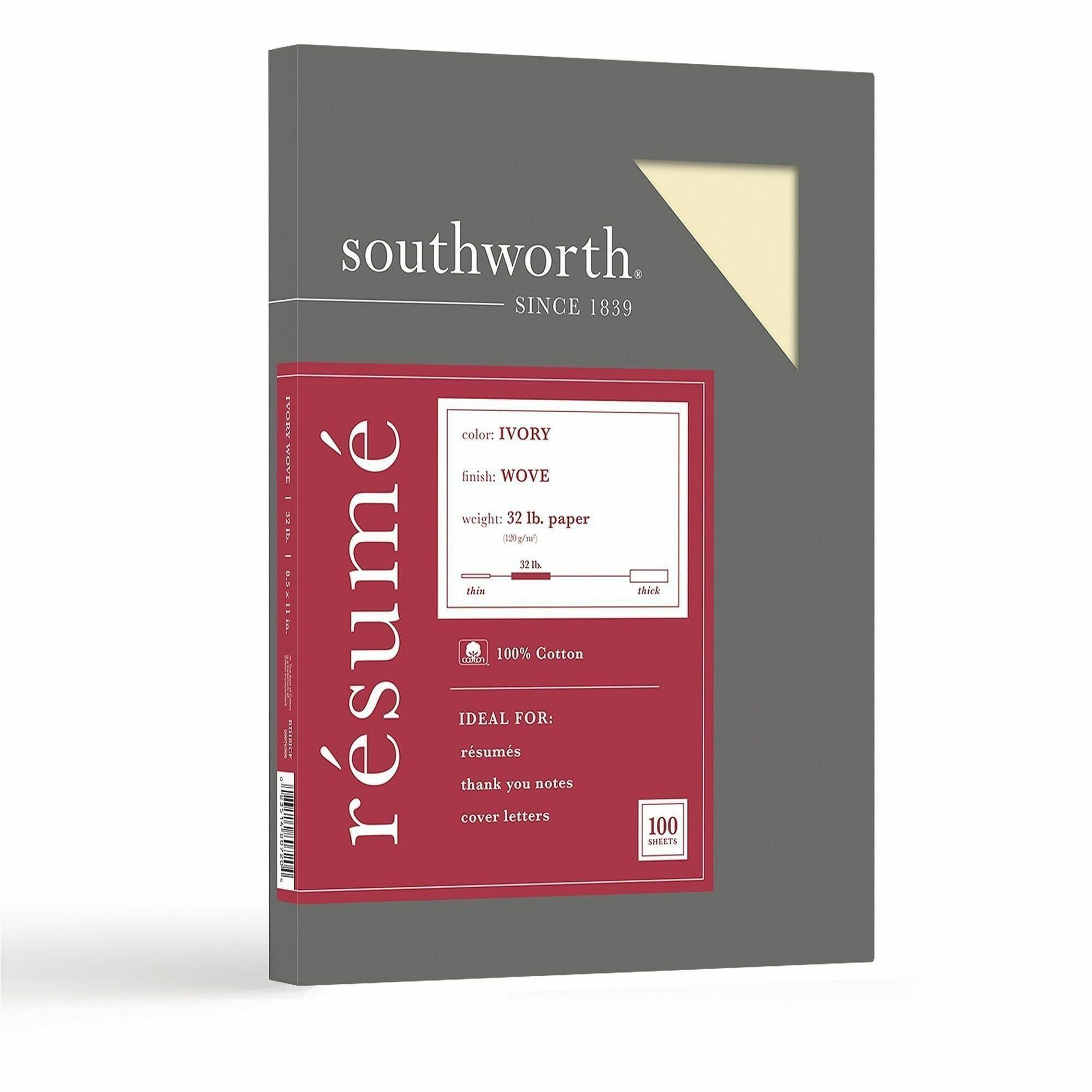 Southworth 100% Cotton Resume Paper